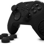 Elite Series 2 Çivili Kavrama Kılıfı Xbox One Elite Series 2 Kumandası için (X / S/Elite 1 Serisi için DEĞİL) Foamy Lizard tarafından - Terletmeyen Silikon ve Düz Üstlü Kaymaz Saplamalar + 8 QSX-Elite Parmak Kavrama (Siyah)