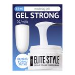 ELİTE STYLE Kalıcı Oje Strong Jel 02 (15 gr) – Süt Beyazı Yapılandırıcı Tırnak Jeli