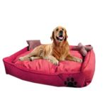 Elite Yıkanabilir Ultra Soft Köpek Yatağı L Boy 90 x 70 CM pembe