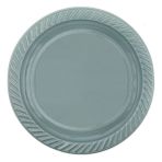 Elitetime Gümüş Plastik Yuvarlak 22 cm Tabak