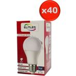 Elitled Beyaz-White 9 W 40'lı Set Led Ampül
