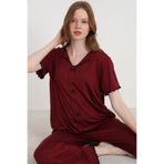 ELİTOL Bamboo Örme Fiyonklu Kadın Pijama Takımı