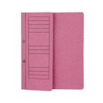 Elitstore Karton Dosya, A4, Yarım Kapak, Pembe, 50'li Paket