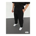 ElitWear Erkek Baggy Fit Rahat Kalıp Beli Lastikli ve Pileli Pantolon