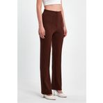 ElitWear ÖN DİKİŞ DETAYLI BELİ LASTİKLİ ESNEK KREP KUMAŞ ÇİMALI PALAZZO KADIN PANTOLON