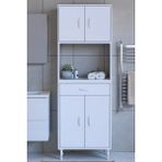 Eliusta Artex 65 Cm Yüksek Organizasyonlu Boy Dolabı 65X173x32,5 Cm Beyaz Banyo/Mutfak Dolabı