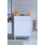 Eliusta Asil 65 Cm Kirli Çamaşır Sepetli Banyo Dolabı 1 Çekmeceli Mutfak Çok Amaçlı Dolap 65X88x32,5 Cm