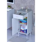 Eliusta Fre 45 Cm Çok Amaçlı Dolap 1 Raflı Tek Çekmeceli Banyo Mutfak Dolabı 45X88x32,5 Cm Organizer Dolap