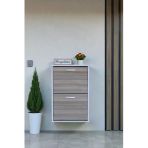 Eliusta Holen Cordoba Renk Ayakkabılık 2 Düşer Kapak 52 Cm Genişlik Kapı Önü Asma Ayakkabılık 52X74x26 Cm Teşhir