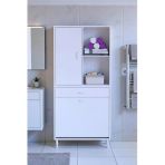 Eliusta Liora Beyaz Çok Amaçlı Banyo Dolabı 70 Cm Genişliğe Sahip 70X171x32,5 Cm Çift Sepetli 2 Raflı Dolap