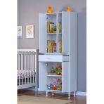 Eliusta Luma Kapaklı & Çekmeceli Banyo Dolabı 70 Cm Genişlikte Beyaz Dolap 70X173x32,5 Cm Depolama Dolabı