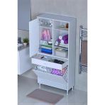 Eliusta Mira Dolap 6 Bölme Çok Fonksiyonlu Banyo Dolabı 70 Cm Beyaz Sepetli Dolap 70X171x32,5 Cm Organizer
