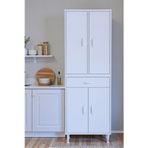 Eliusta Nexa Modüler Dolap 60 Cm Banyo/Mutfak Dolabı Extra Kullanım Alanlı 60X173x32,5 Cm Beyaz Dolap