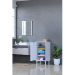 Eliusta Sabir 35 Cm 2 Raflı Beyaz Banyo Mutfak Dolabı 3 Bölmeli Çok Amaçlı Dolap 35X75x32,5 Cm Düzenleyici