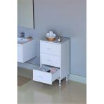 Eliusta Seçer 3 Çekmeceli 40 Cm Banyo Ve Mutfak Dolabı Beyaz 40X75x32,5 Cm Çok Amaçlı Organizer Dolap