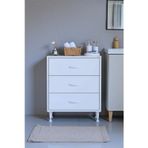 Eliusta Seçer 3 Çekmeceli 55 Cm Banyo Ve Mutfak Dolabı Beyaz 55X75x32,5 Cm Çok Amaçlı Organizer Dolap