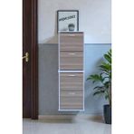 Eliusta Slim 4 Düşer Kapaklı 52 cm Cordoba Asma Ayakkabılık Kapı Önü/antre 52X156X26 cm Ayakkabılık - Cordoba - Beyaz