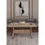 Eliusta Tekerlekli Mdf Masa %100 Mdf Çalışma Masası Salon Orta Sehpa - 68*118 cm - Cordoba