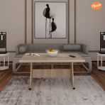 Eliusta Tekerlekli Mdf Masa %100 Mdf Orta Sehpa Salon Masa Sehpa - Cordoba