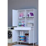 Eliusta Vellum Beyaz Dolap 95X173x32,5 Cm Ebatlarında Çok Fonksiyonlu 95 Cm Genişlikte Banyo Dolabı