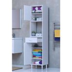 Eliusta Vero 5 Bölmeli 40 Cm Genişlikte Dolap Çok Amaçlı Kullanım Banyo Dolapı 40X173x32,5 Cm Dolap