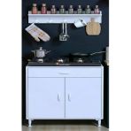 Eliusta Yankı 56 Cm Derinlik 75 Cm Genişlikte Dolap Baharat Raflı Set Üstü Ocak Uyumlu 75X88x56 Cm Dolap