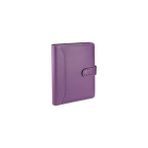Elivora 2k 5242 Ajanda Tarihsiz Çizgili 17X24 cm Ajanda/defter Hesap Makineli Deri Organizer, Lila - -- - Option-1