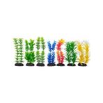 Elivora 3'lü Karışık Plastik Akvaryum Bitkisi 15 cm - Option-1