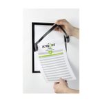 Elivora 499301 Duraframe A4 Mıknatıslı Çerçeve, 1 Adet, Siyah - 0,35 lt