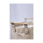 Elivora Buti Keçe Tahta Saplı Düzeleyici Sepet - Çok Amaçlı Saklama Organizer Kutu Maxi Kahverengi 25X18X15CM - - Option-1