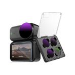 Elivora Cpl Nd Filtre Kiti Djı Osmo Için, Cpl Nd8 ND16 ND32 Filtre+Temperli Cam Ekran Koruyucu, Nötr Yoğunluk ve Polarize Filtreler, Hd Optik Cam, Vlog/seyahat Için Eylem Kamera Aksesuarları - 0 - Siyah