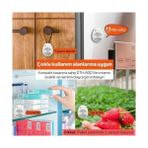 Elivora DTH-8001 2'li Bluetooth Sıcaklık Nem Kayıt Cihazı, Hafızalı ve Akıllı Mobil Uygulamalı Datalogger, Sınırsız Cihaza Uzaktan ve Kablosuz Bağlanın - 001-Beyaz - Option-1