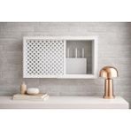 Elivora Eylux Modern Dekoratif Duvar Askılı Sigorta ve Modem Saklama Kutusu, Ahşap, Krem, 30X40 Cm, Derinlik 10 cm - Option-1