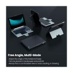 Elivora iPad 9. Nesil (10,2 Inç, 2021) Çıkarılabilir Klavyeli Kılıf, Sihirli Izleme Dörtgeni, 7 Renk Arkadan Aydınlatmalı, Portre/manzara Modları, iPad 8./7. Nesil Için Kamera Kapaklı Sağlam Klavye - Option-1 - 001-Renkli