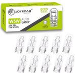 Elivora Joyecar W5W T10 Ecco Series Sarı Otomobil Ampulü, 12V 5W,%60 Daha Fazla Işık, 10 Adet - 0,5 gr
