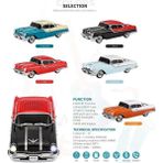 Elivora Kablosuz Hoparlör Bluetooth 10W 1955 Model Pontiac Bluetooth Klasik Araba Görünümlü Hoparlör ve Fm Radyo Ofis Ev Için USB Sd Aux Girişli Havalı Tasarım WS-598 Siyah-Kırmızı (Siyah-Kırmızı) - 01-Siyah