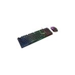 Elivora KM-198 Luminax Gökkuşağı Aydınlatmalı Q Gaming Oyuncu Klavye + Mouse Set - Adaçayı Yeşili