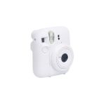 Elivora Mini 12 Beyaz Fotoğraf Makinesi-20'li Film-Kıskaçlı Stand-Mini Albüm ve Silikon Kılıf Seti - Açık Bej