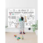 Elivora (PSTER21300) 23 Nisan Çocuk Bayramı Eğitici Dev Boyama Kağıdı, Çocuklar Için Aktivite Boyama Rulosu (90X130CM) - -- - Option-1