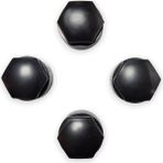 Elivora Şifreli Bijon Kapağı Siyah 4 Adet 4M0601173C ile Uyumlu A3 2017-2020 - Option-1 - Var