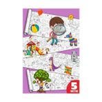 Elivora Sinaticaret Saklı Nesneler Boyama Kağıdı Rulosu, Dev Boy, 45 cm x 5 Metre, Keşif Temalı, Çocuklar Için - -- - Option-1