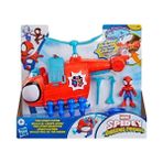 Elivora Store Spidey And His Amazing Spidey Copter, 7,6 cm Oyuncak Araçlı Aksiyon Figürü - 01-Mavi
