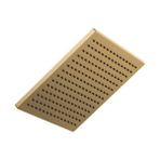 Elivora - Tek Püskürtme Raincan Duş Başlığı, Altın Duş Başlığı, Yağmur Duş Başlığı, Kare Duş Başlığı, 2.5 Gpm Akış Hızı, Lumicoat Şampanya Bronz 52159-CZ-PR25 - Option-1