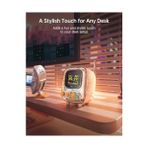Elivora Tiivoo-2 Fm Radyo Bluetooth Hoparlör Çalar Saatli, Art Retro Mini Küçük Sevimli Kablosuz Hoparlör, Dekor Parti Ofis Ev Masası Yatak Odası Mutfak Dış Mekan Için Uygun, Krem - Ahşap