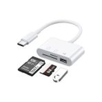 Elivora USB Type C To Sd Micro Sd Tf Kart Okuyucu ve USB Çevirici 3 In 1 Dönüştürücü Adaptör 5232 - Option-1