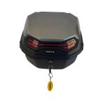 Elivora Wheelıe XT08-HG 32 Litre Motosiklet Arka Çanta Gri Parlak Su Geçirmez Abs Çift Kilitleme Üniversal - 0 - 3 Yaş - 0 - Siyah