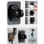 Elivora Yapışkanlı Duş Başlığı Tutucu Ayarlı Siyah - 0 - 1 Ay - 0 - 3 Yaş
