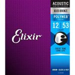 Elixir 012-053 80/20 Bronz Polyweb Akustik Gitar Teli