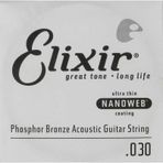 Elixir 14130 30 Nanoweb Phosphor Bronze Tek Akustik Gitar Teli
