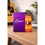 Elixir Nanoweb 12-56 Light/Medium Akustik Gitar Teli Phosphor Bronze 16077
